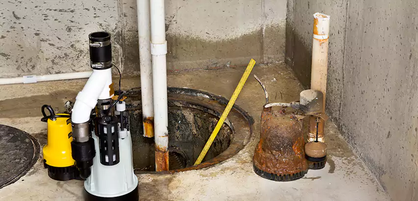 Installing Sump Pump in Finished Basement in Mundelein, IL